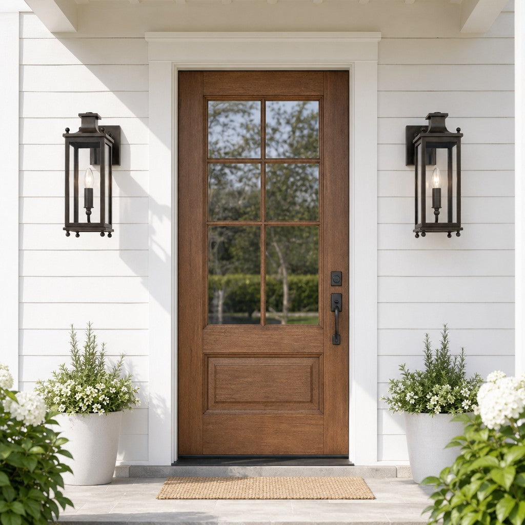 Harlan Industrial Metal Outdoor Wall Sconce