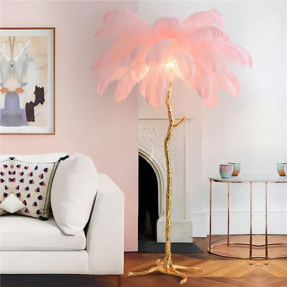 Aita Ostrich Feather Floor Lamp