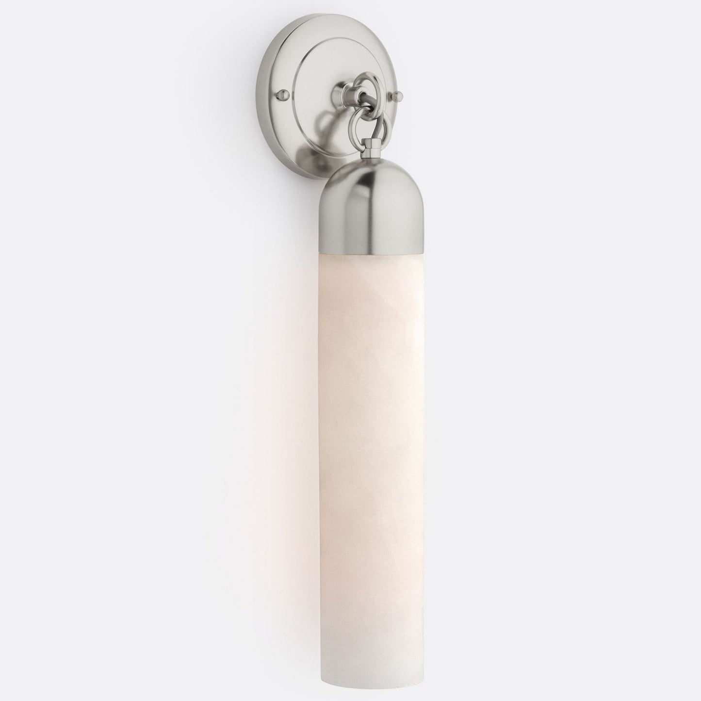 Morgan Minimalist Cylindrical Glass or Alabaster Wall Light