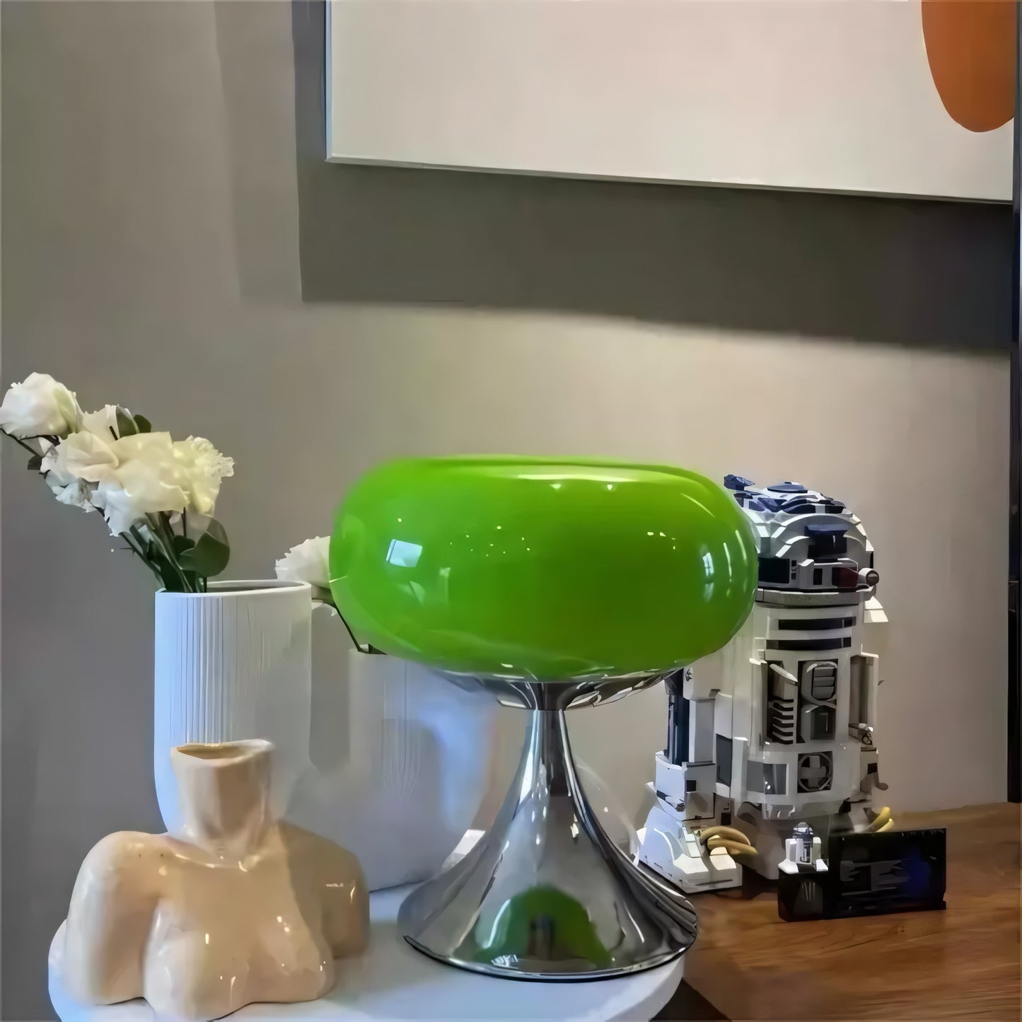 Orilix Colorful Apple Bauhaus Glass Table Lamp