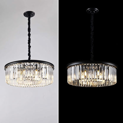 Braxion Modern Crystal Raindrop Round Chandelier