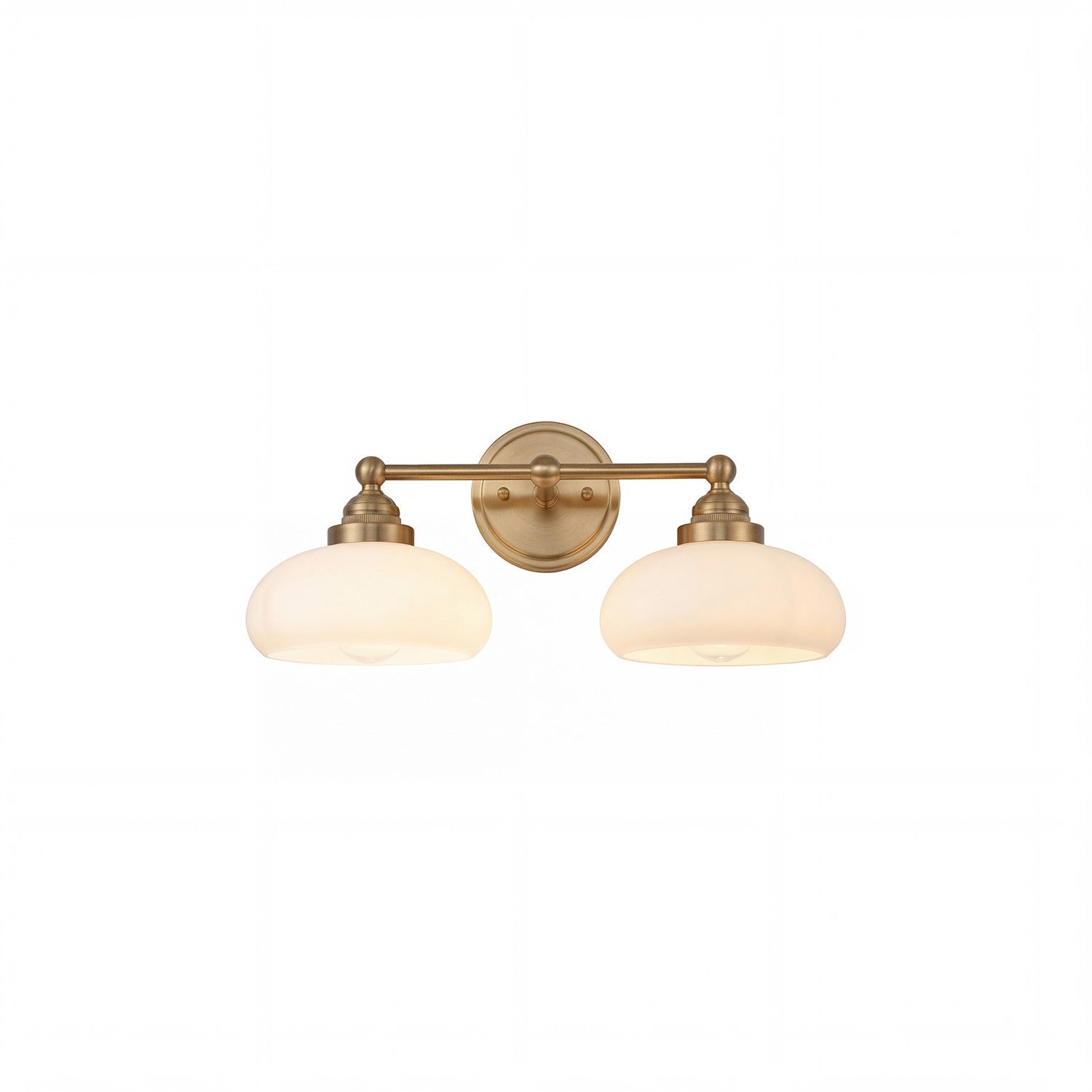 Alberta Bauhaus Milk White Glass Wall Sconce