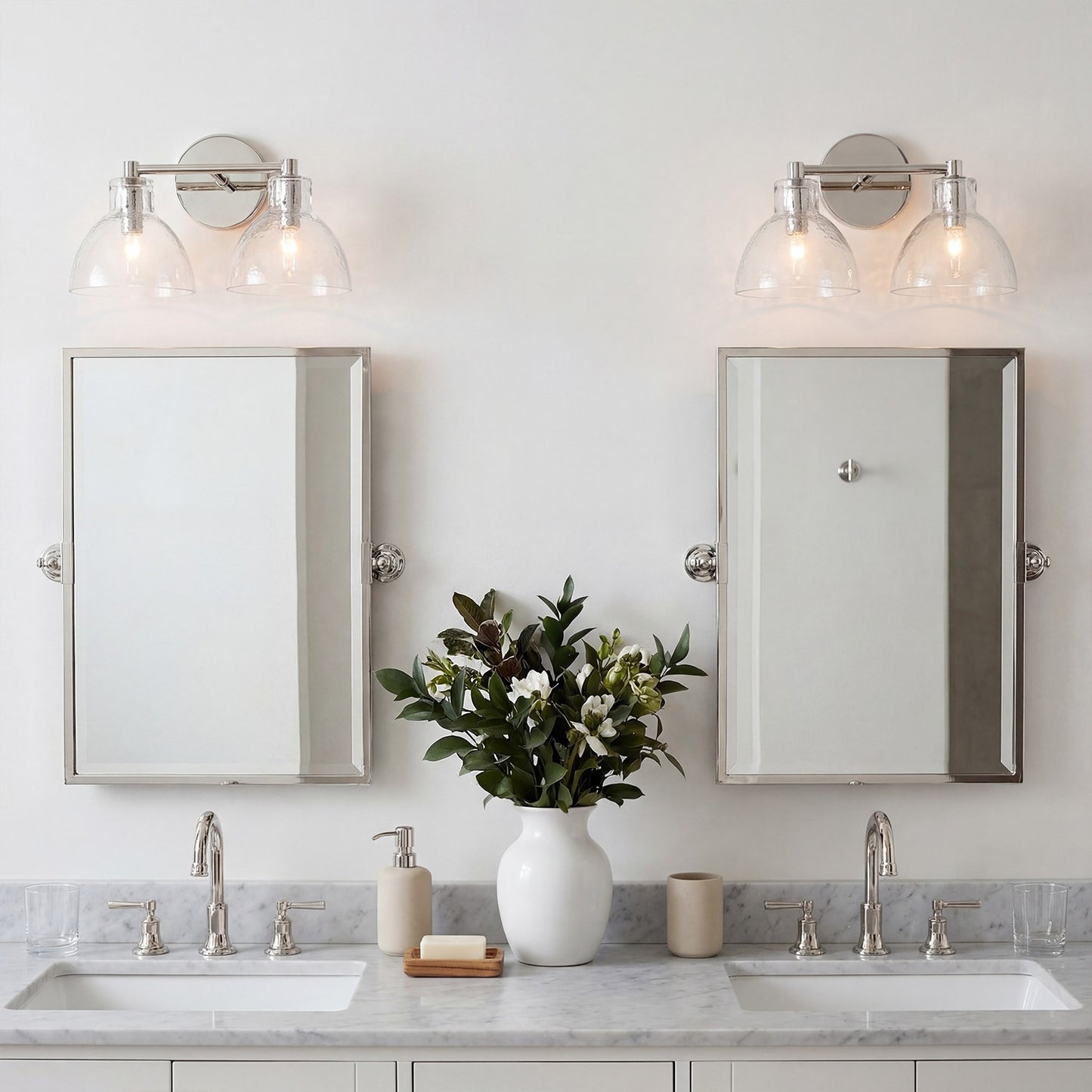 Keen Farmhouse Cooper Recycled Glass Dome Sconce
