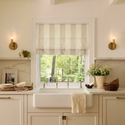Veylan Farmhouse Cooper Ribbed Glass Tube Sconce