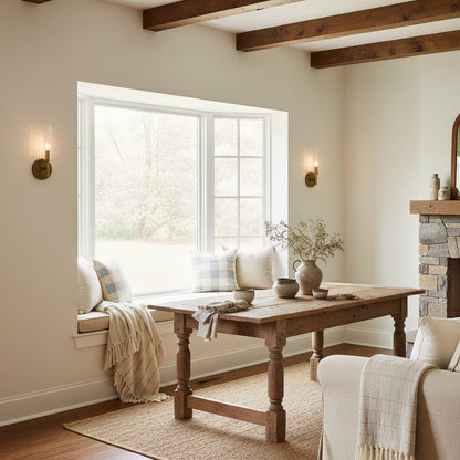 Veylan Farmhouse Cooper Ribbed Glass Tube Sconce