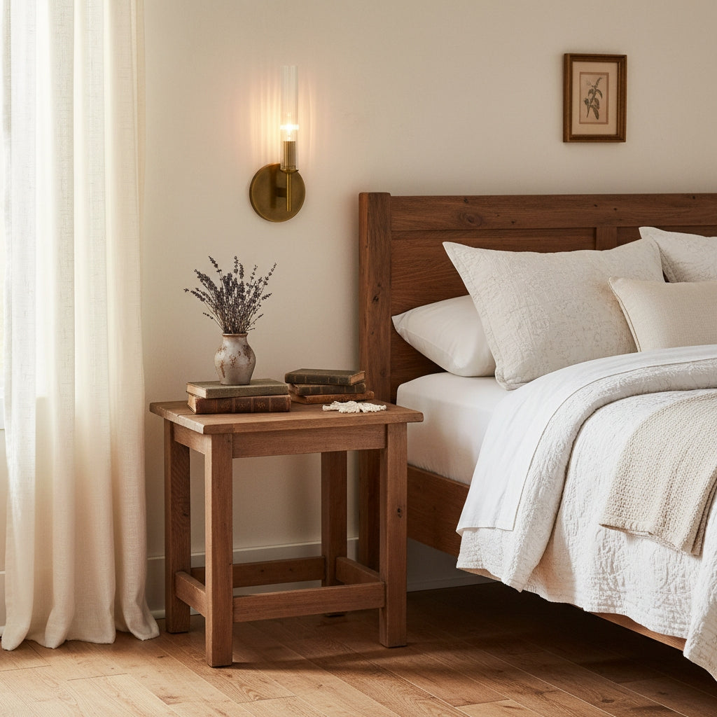 Veylan Farmhouse Cooper Ribbed Glass Tube Sconce