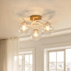 Veyric Modern Globe Glass Ceiling Light