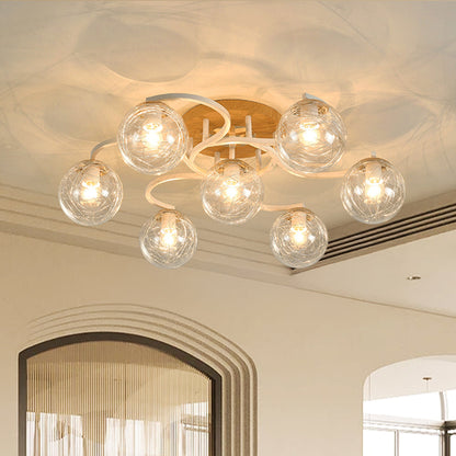 Veyric Modern Globe Glass Ceiling Light